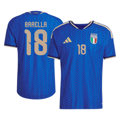 Barella #18 Italy Home Match Jersey Player Version World Cup 2026 
