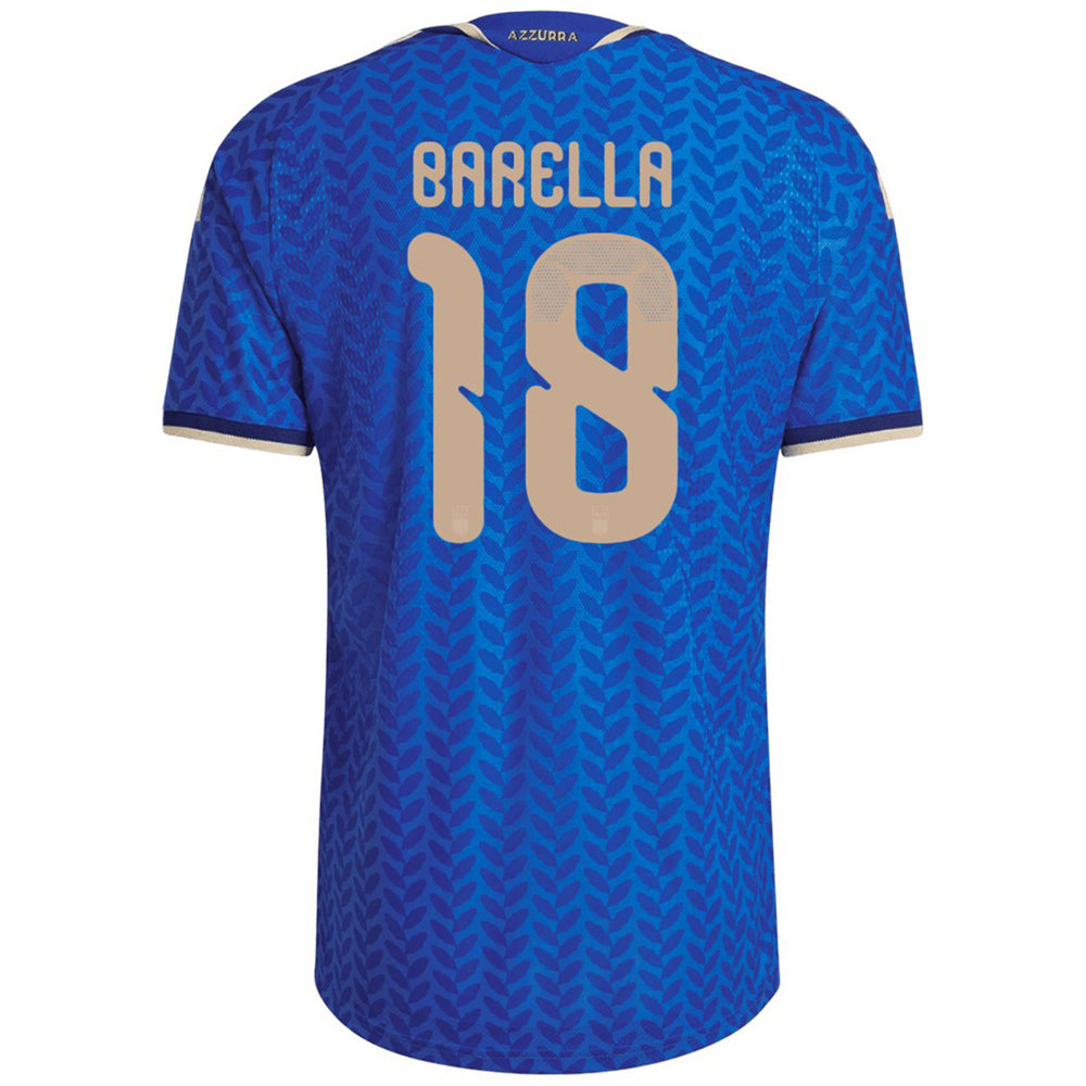 Barella #18 Italy Home Match Jersey Player Version World Cup 2026 
