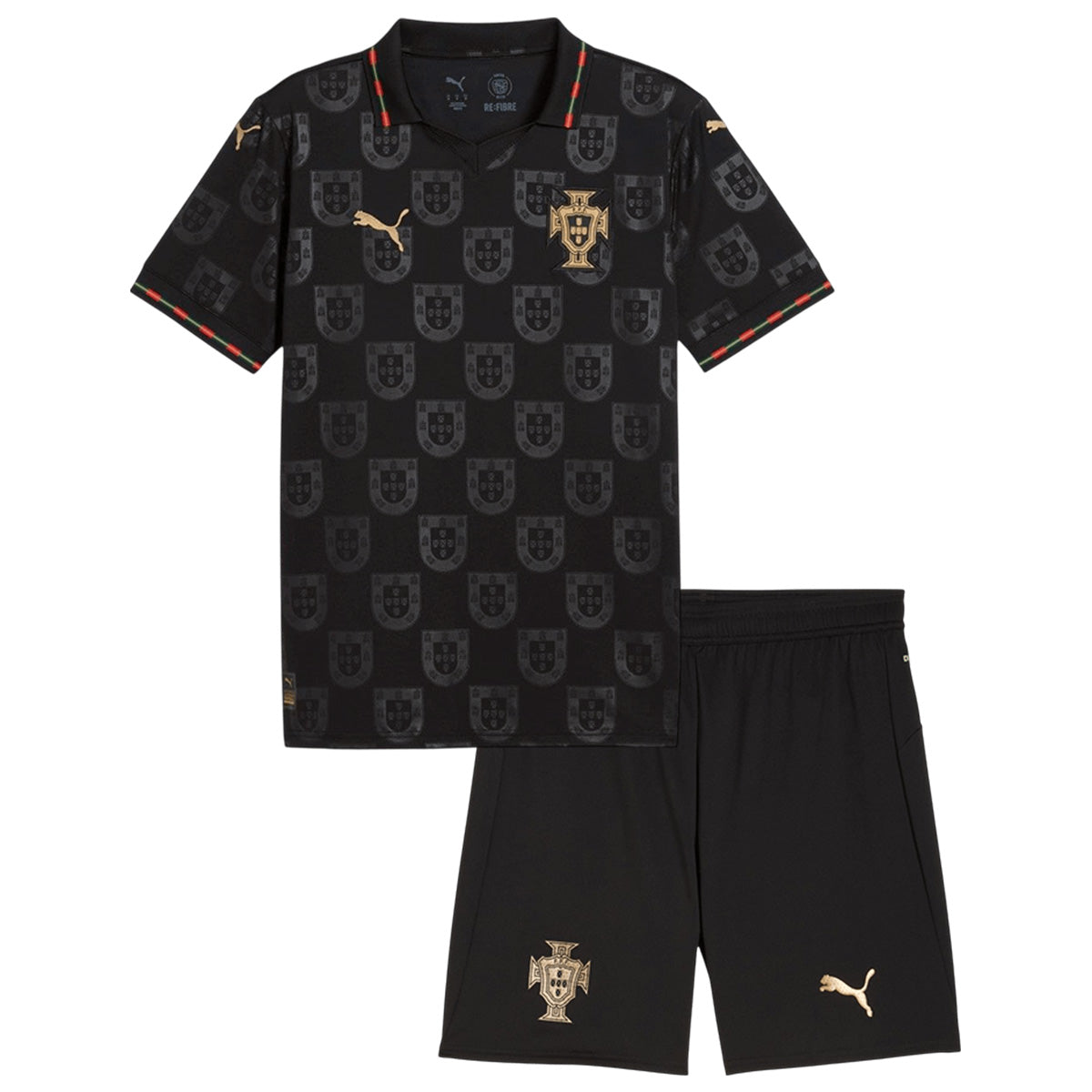 Kids Portugal 'Black Panther' Special Edition Jersey Kit 2026 