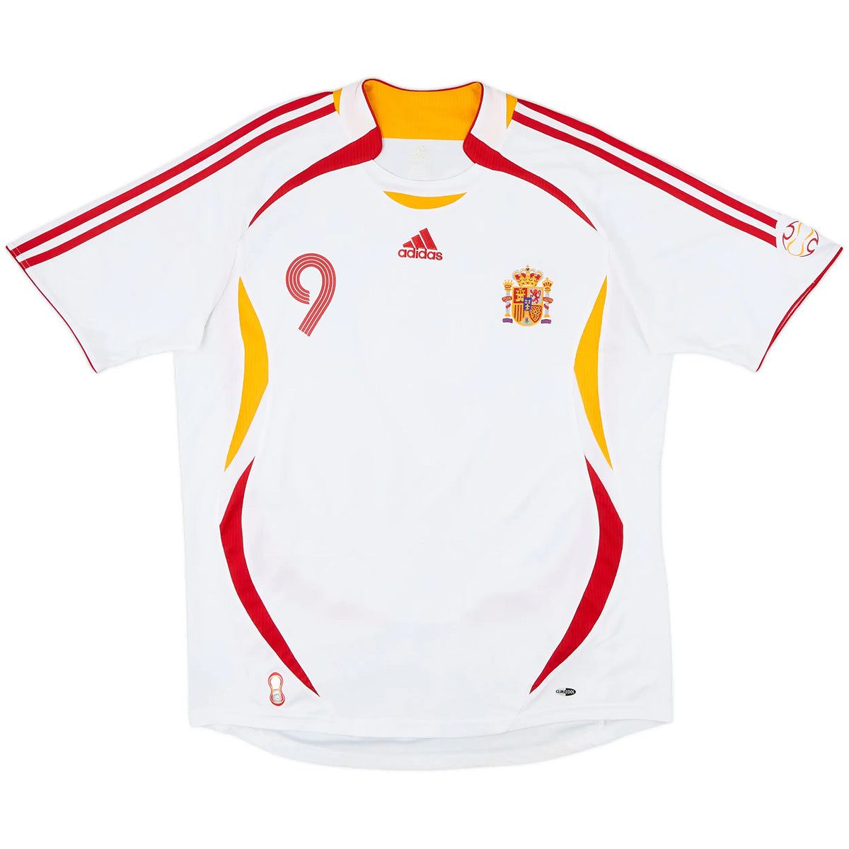 Torres #9 Retro Spain Away Jersey World Cup 2006 