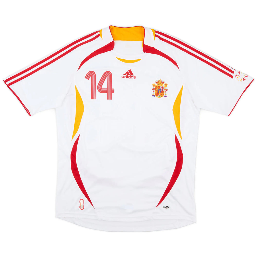 Alonso #14 Retro Spain Away Jersey World Cup 2006 