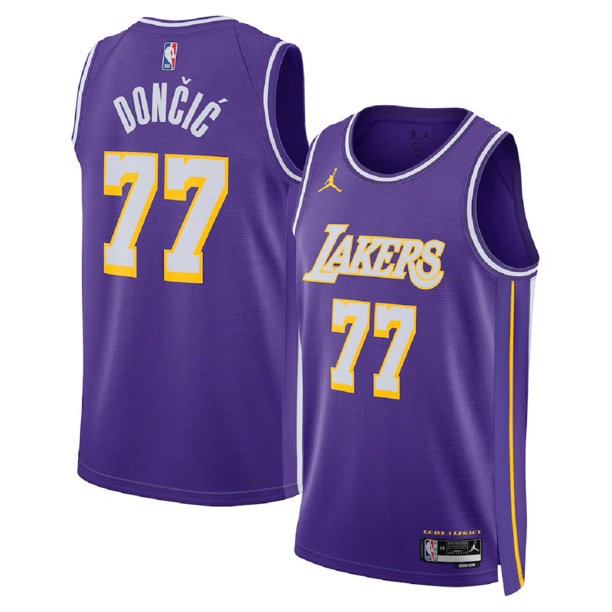 Unisex Los Angeles Lakers Luka Dončić #77 Purple Swingman Jersey - Statement Edition 