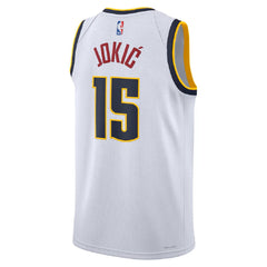 Unisex Denver Nuggets Nikola Jokić #15 White Swingman Jersey - Association Edition 