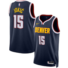 Unisex Denver Nuggets Nikola Jokić #15 Navy Swingman Jersey - Icon Edition 