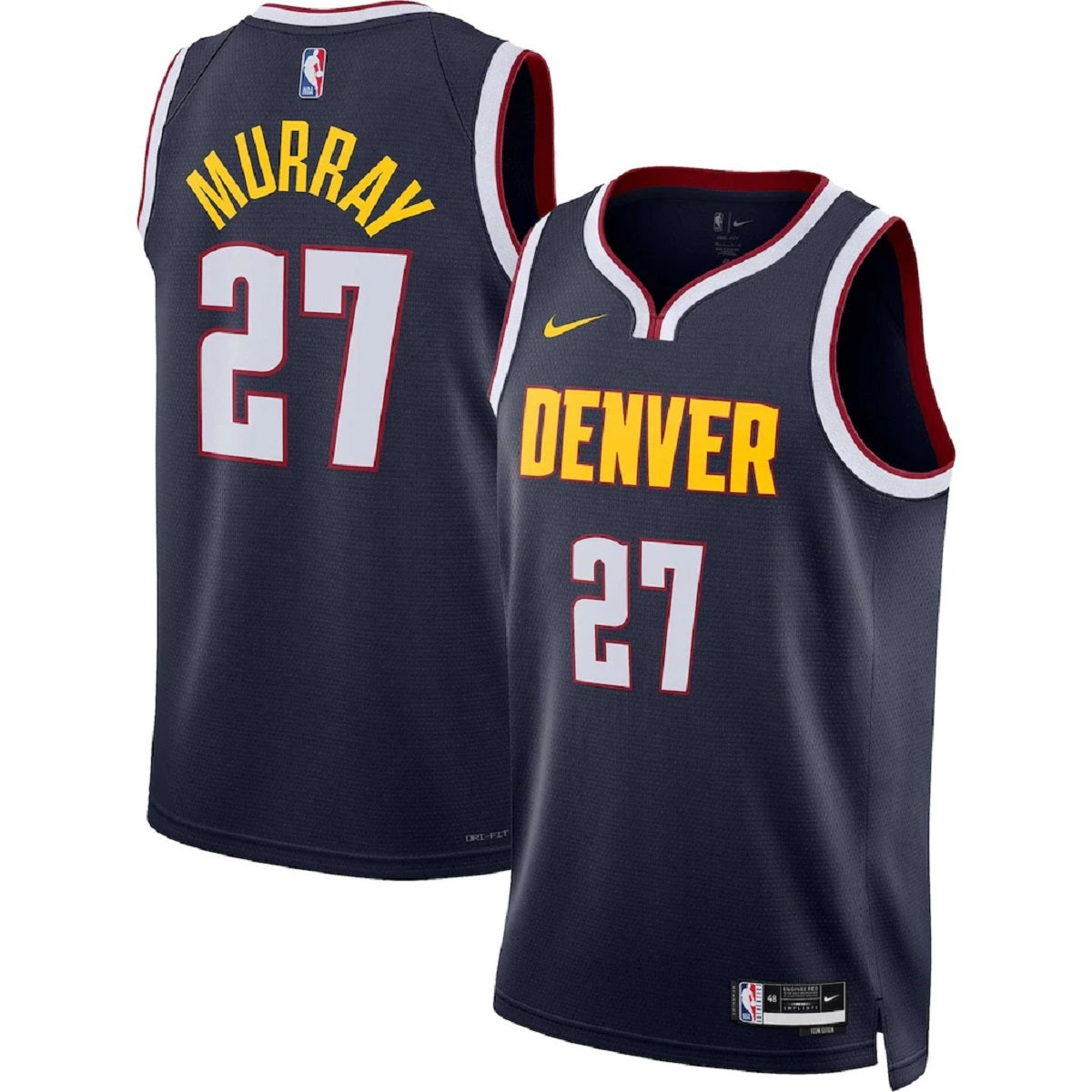 Unisex Denver Nuggets Jamal Murray #27 Navy Swingman Jersey - Icon Edition 