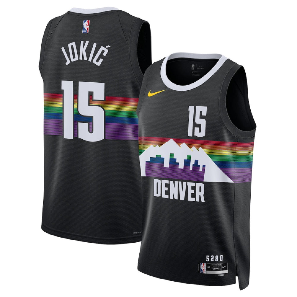 Unisex Denver Nuggets Nikola Jokić #15 Black Swingman Jersey 2025/26 - City Edition 