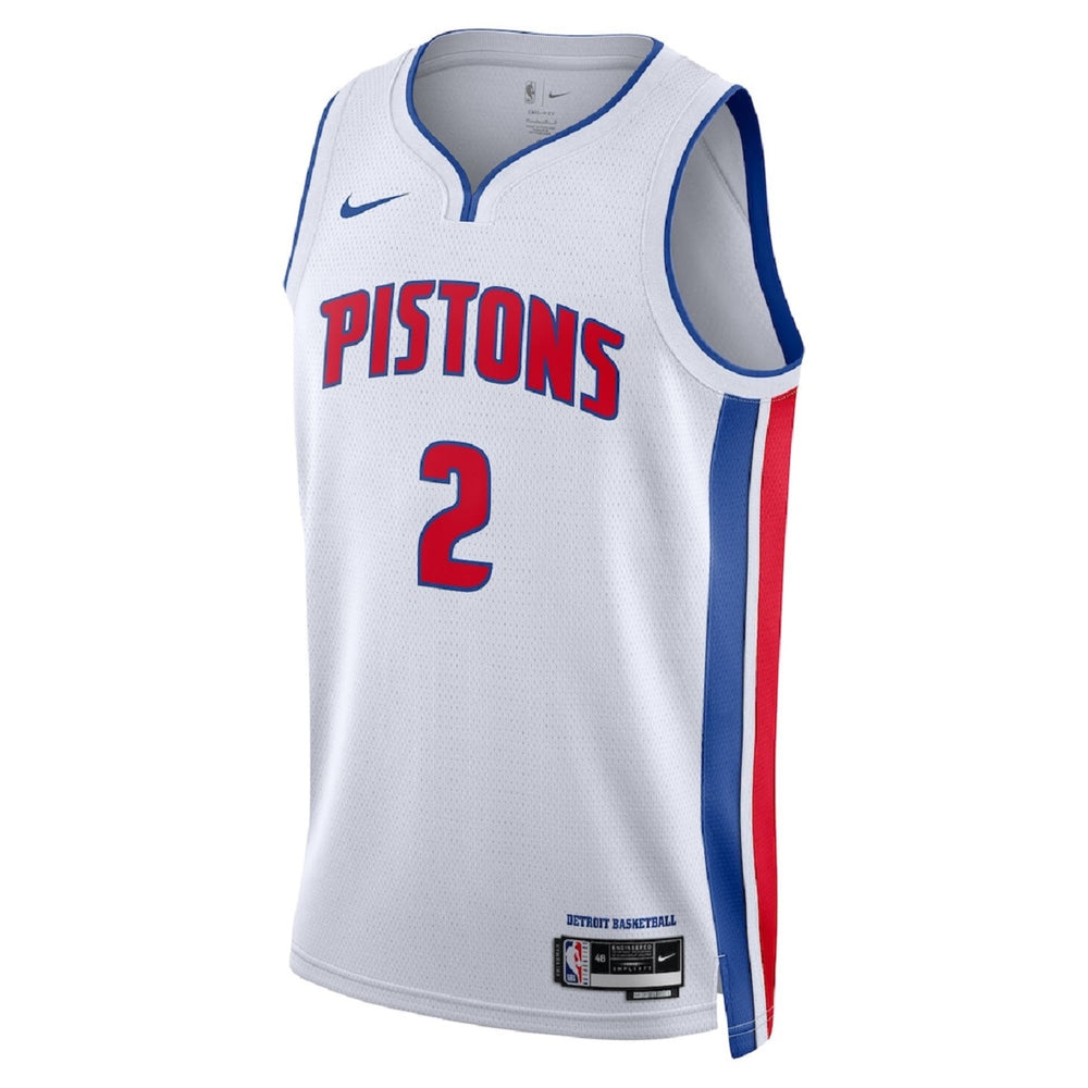 Unisex Detroit Pistons Cade Cunningham #2 White Swingman Jersey - Association Edition 