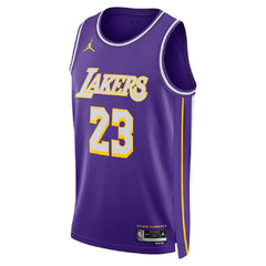 Unisex Los Angeles Lakers LeBron James #23 Purple Swingman Jersey - Statement Edition 