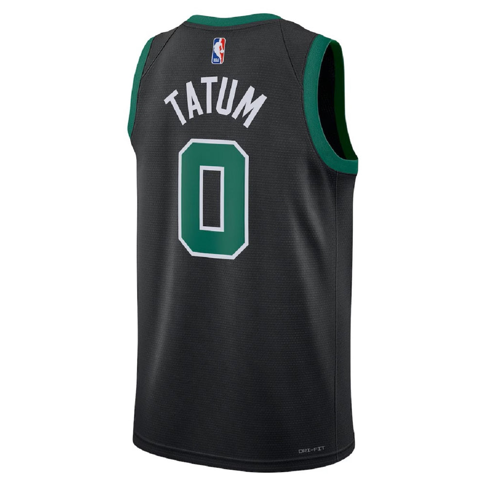Unisex Boston Celtics Jayson Tatum #0 Black Swingman Jersey - Statement Edition 
