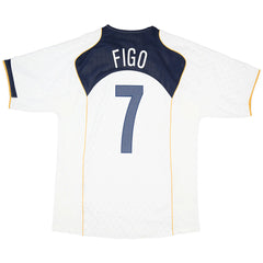 Figo #7 Retro Portugal Away Jersey Euro Cup 2004 