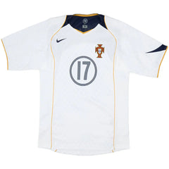 C.RONALDO #17 Retro Portugal Away Jersey Euro Cup 2004 