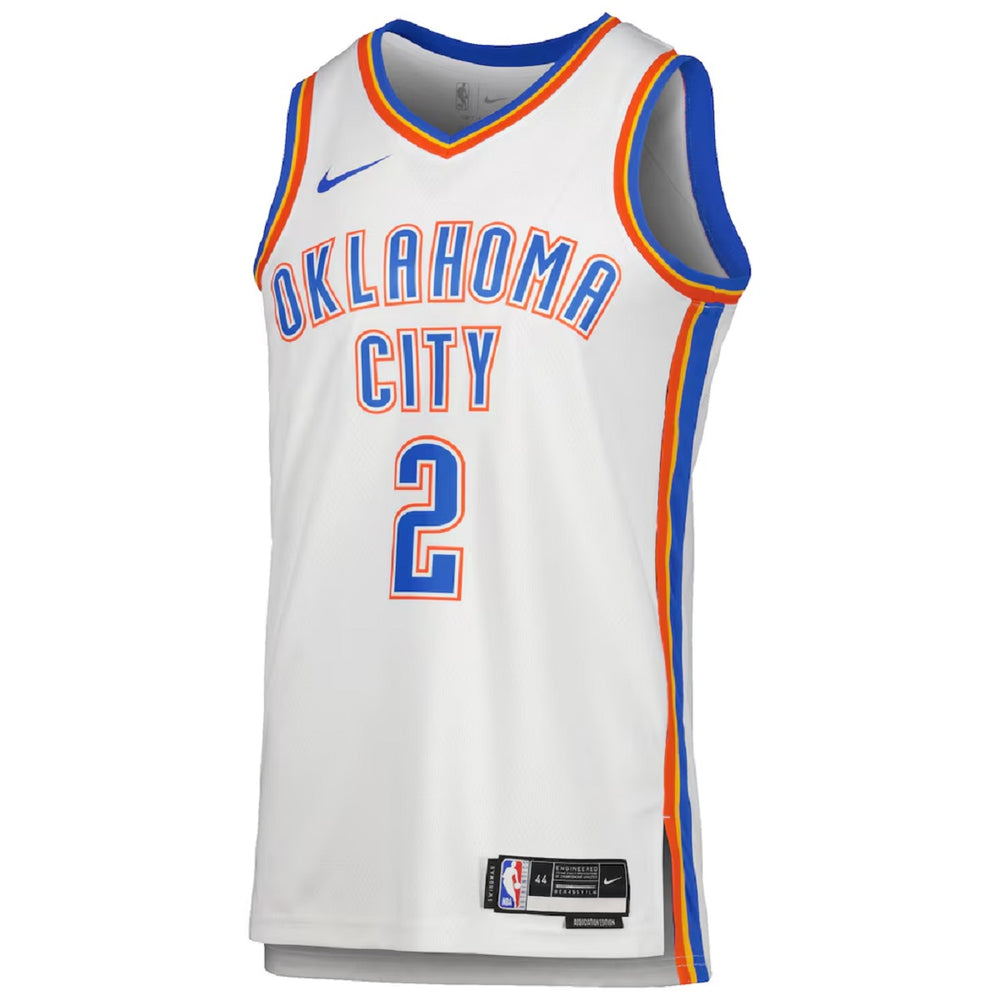 Unisex Oklahoma City Thunder Shai Gilgeous-Alexander #2 White Swingman Jersey - Association Edition 