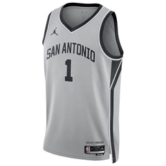 Unisex San Antonio Spurs Victor Wembanyama #1 Silver Swingman Jersey - Statement Edition 