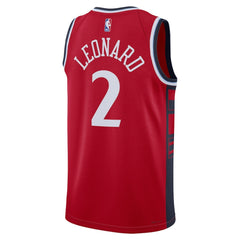 Unisex LA Clippers Kawhi Leonard #2 Jordan Brand Red Swingman Jersey - Statement Edition 
