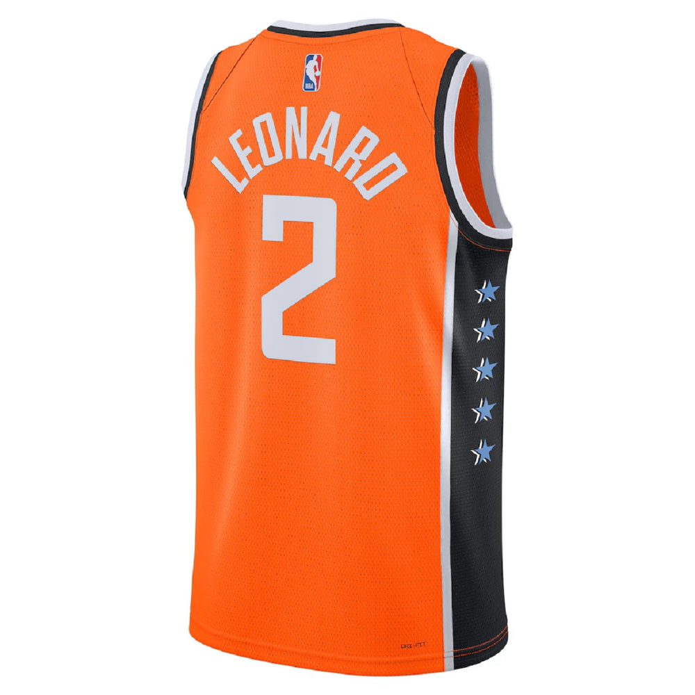 Unisex Los Angeles Clippers Kawhi Leonard #2 Orange Swingman Jersey 2025/26 - City Edition 
