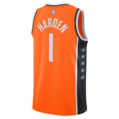 Unisex Los Angeles Clippers James Harden #1 Orange Swingman Jersey 2025/26 - City Edition 