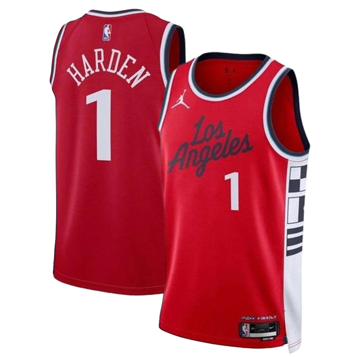 Unisex Los Angeles Clippers James Harden #1 Red Swingman Jersey - Statement Edition 