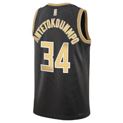 Unisex Milwaukee Bucks Giannis Antetokounmpo #34 Black Select Series Swingman Jersey 