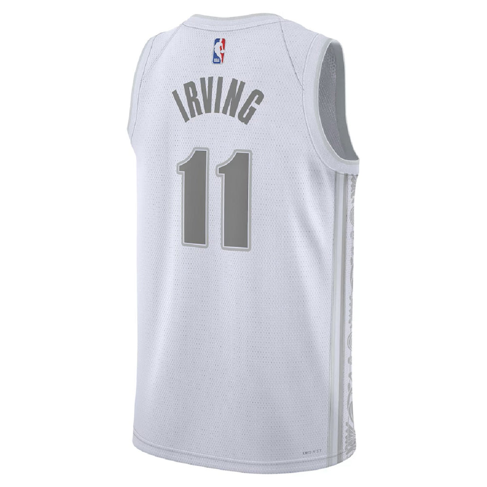 Unisex Dallas Mavericks Kyrie Irving #11 White Swingman Jersey - City Edition 
