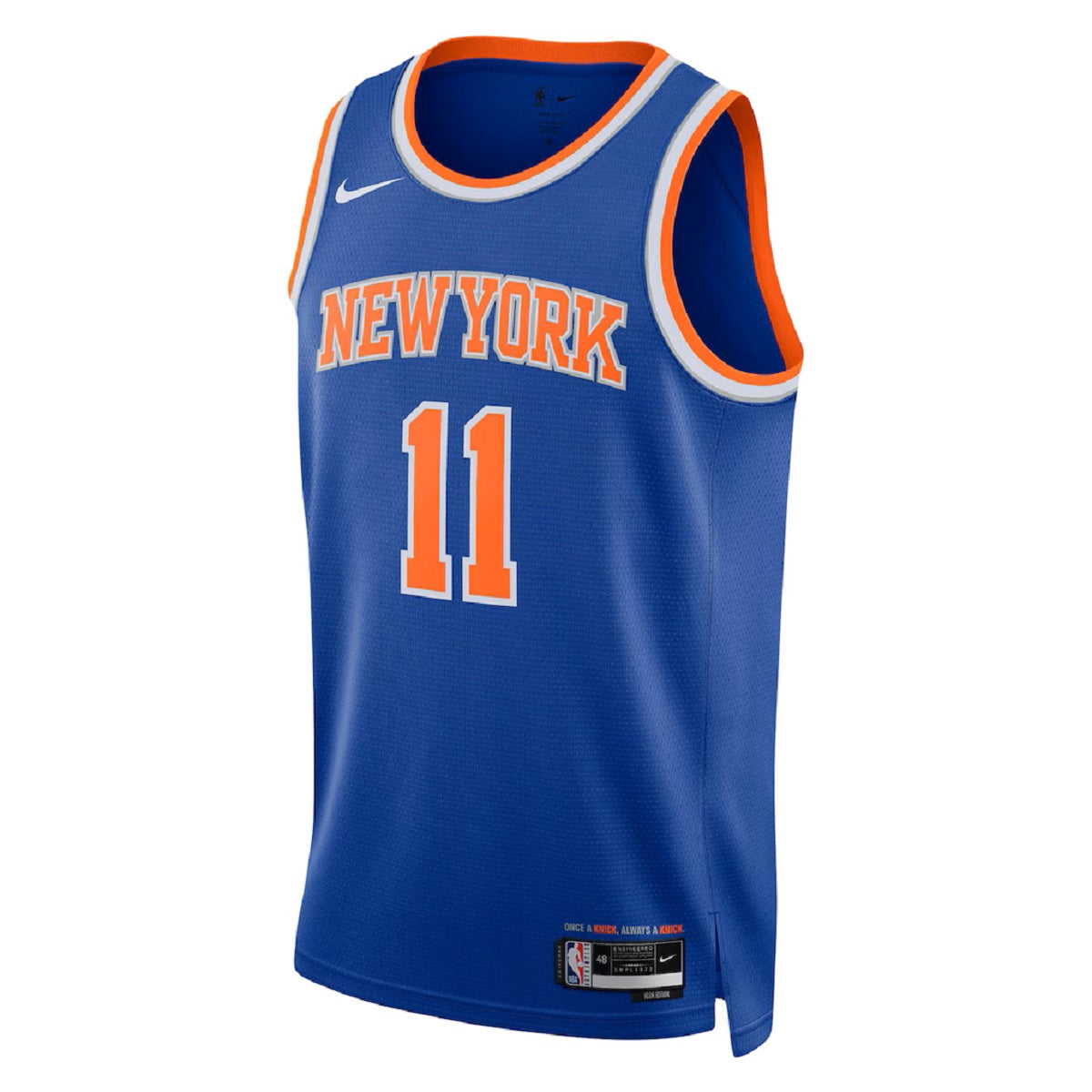 Unisex New York Knicks Jalen Brunson #11 Blue Swingman Jersey - Icon Edition 