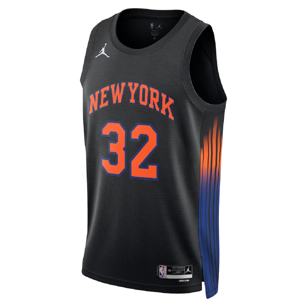 Unisex New York Knicks Karl-Anthony Towns #32 Black Swingman Jersey - Statement Edition 