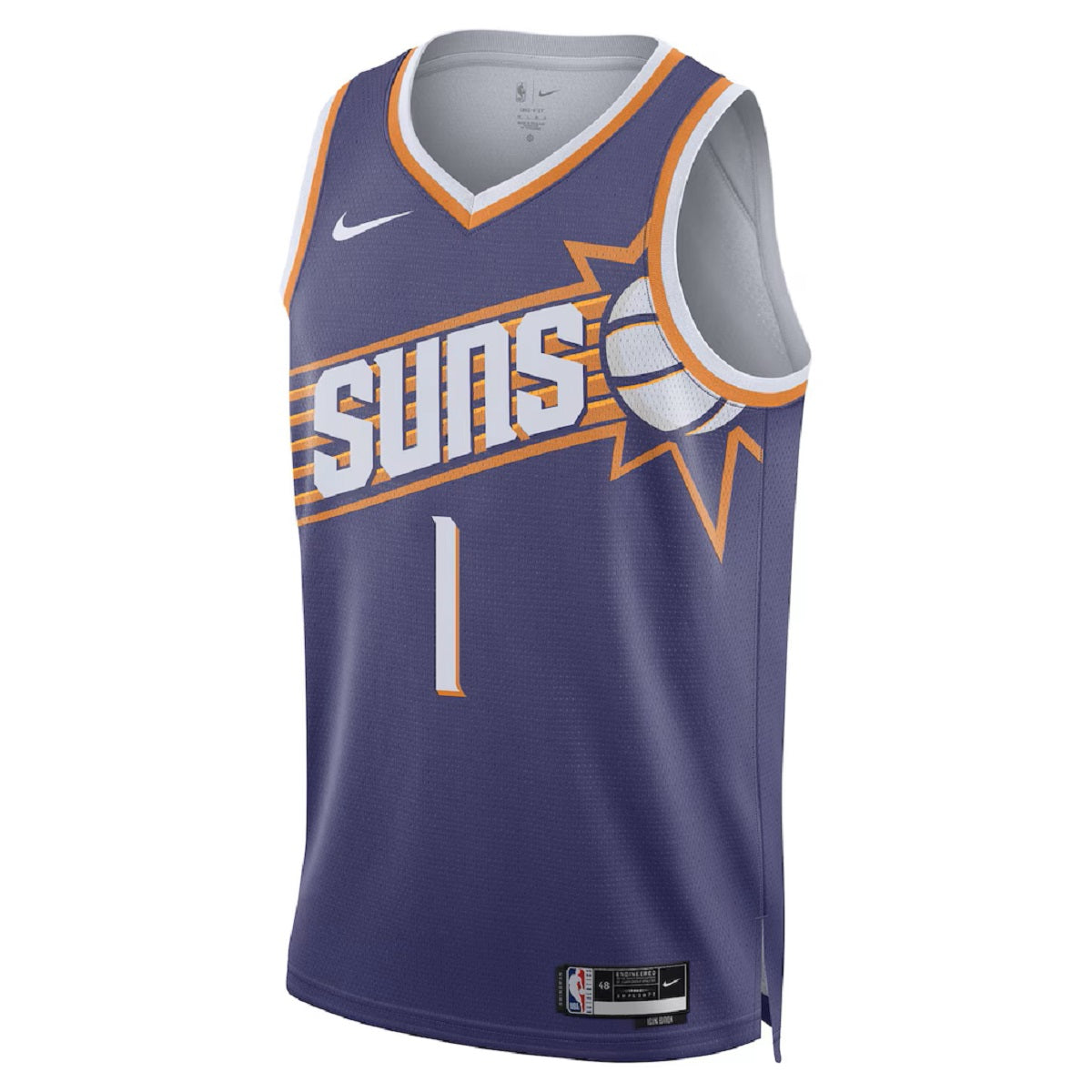 Unisex Phoenix Suns Devin Booker #1 Purple Swingman Jersey 2025/ - Icon Edition 