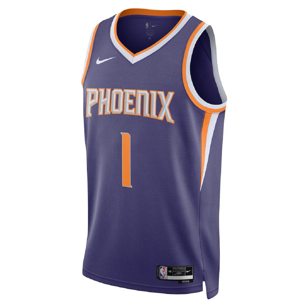 Unisex Phoenix Suns Devin Booker #1 Purple Swingman Jersey - Icon Edition 