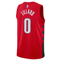 Unisex Portland Trail Blazers Damian Lillard #0 Red Swingman Jersey - Statement Edition 