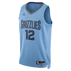 Unisex Memphis Grizzlies Grizzlies Ja Morant #12 Light Blue Swingman Jersey - Statement Edition 