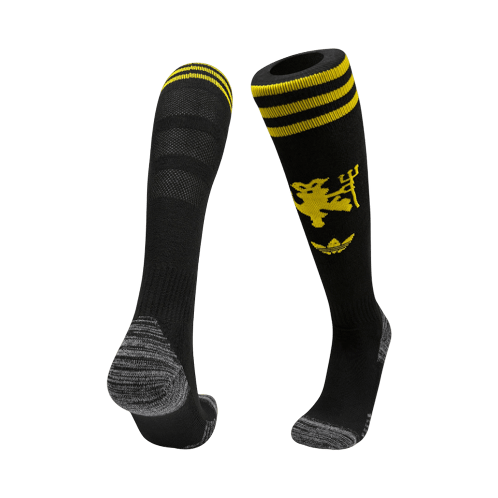 Manchester United Third Soccer Socks - Black 2025/26 