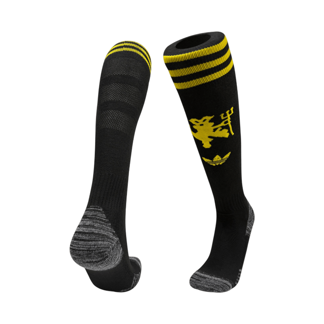 Manchester United Third Soccer Socks - Black 2025/26 