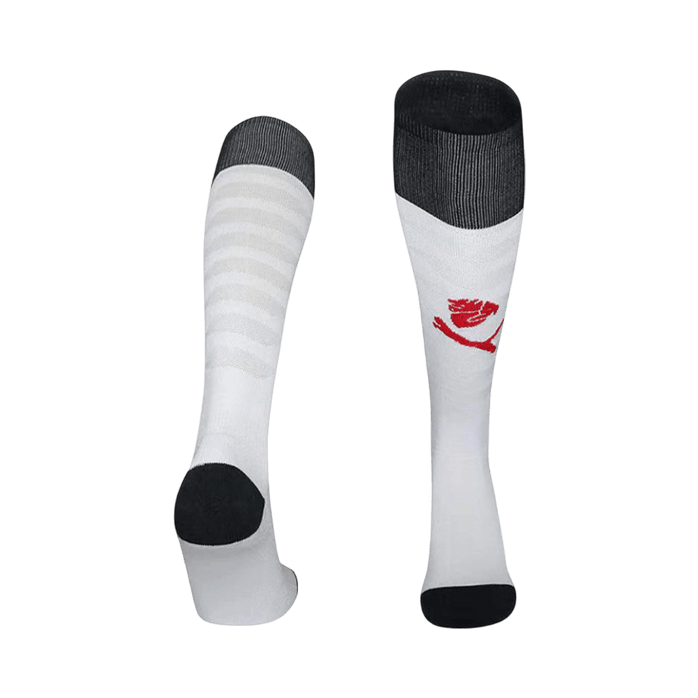 Kids AC Milan Away Soccer Socks - White 2025/26 