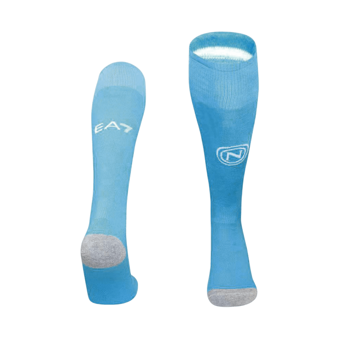 Kids Napoli Home Soccer Socks - Blue 2025/26 