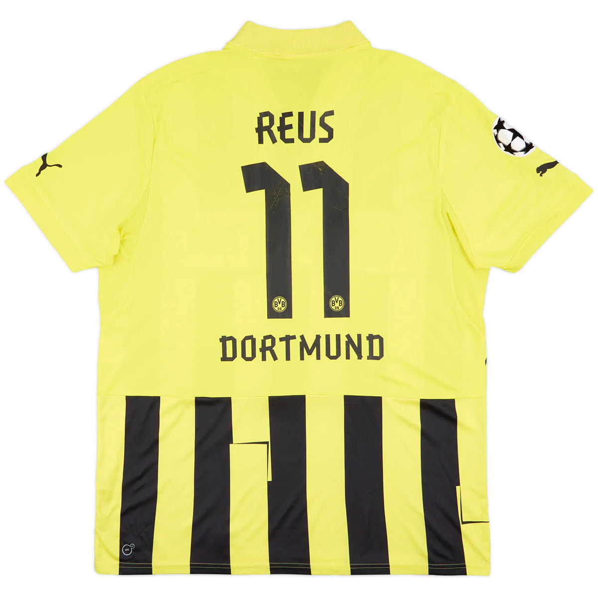 Reus #11 Retro Borussia Dortmund UCL Home Jersey 2012/13 