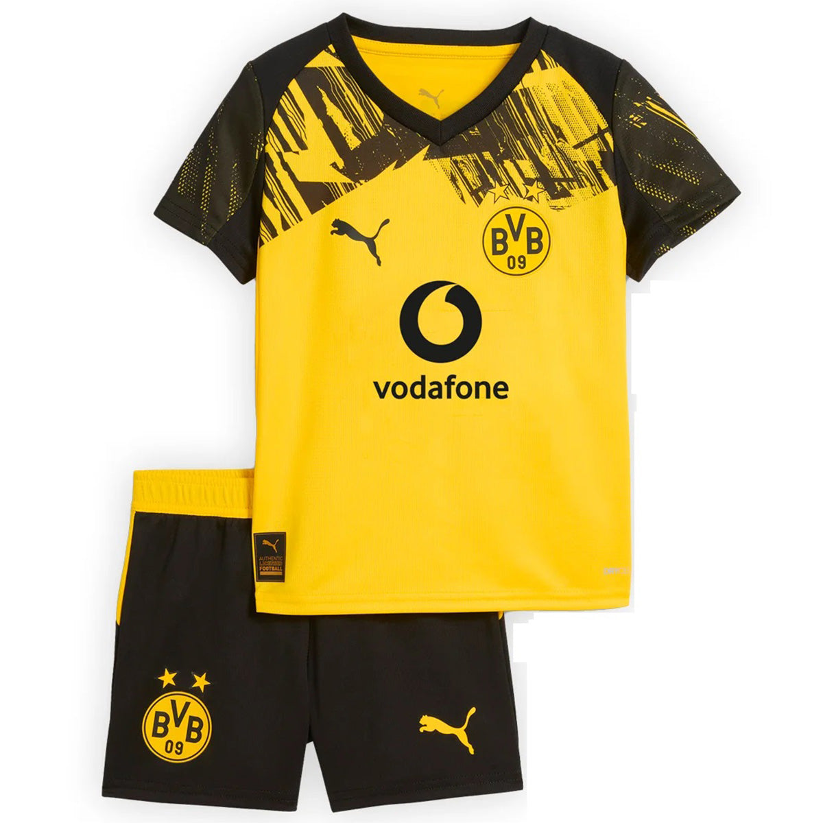 Kids Borussia Dortmund Home Jersey Kit 2025/26 