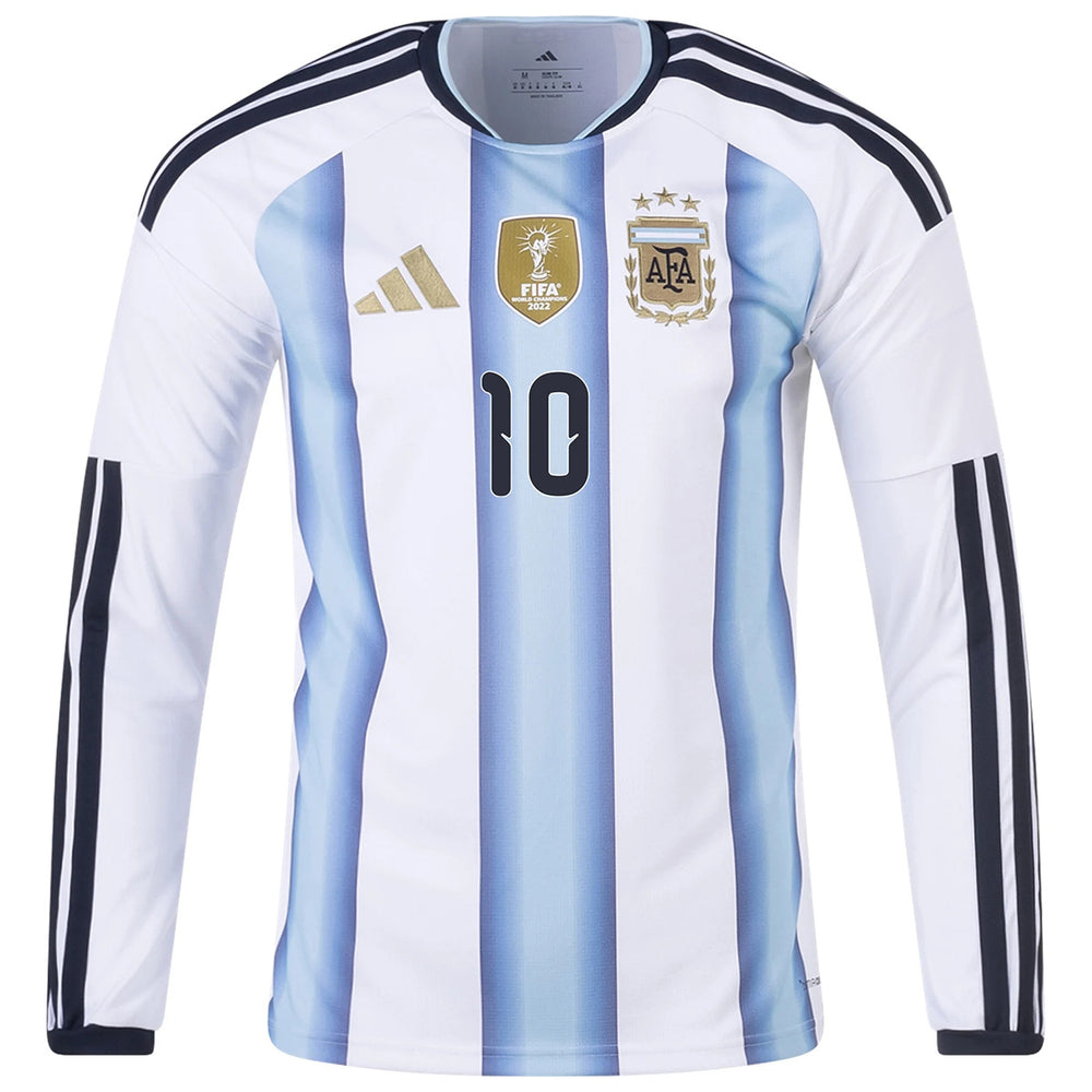 Messi #10 Argentina Home Long Sleeve Jersey World Cup 2026 