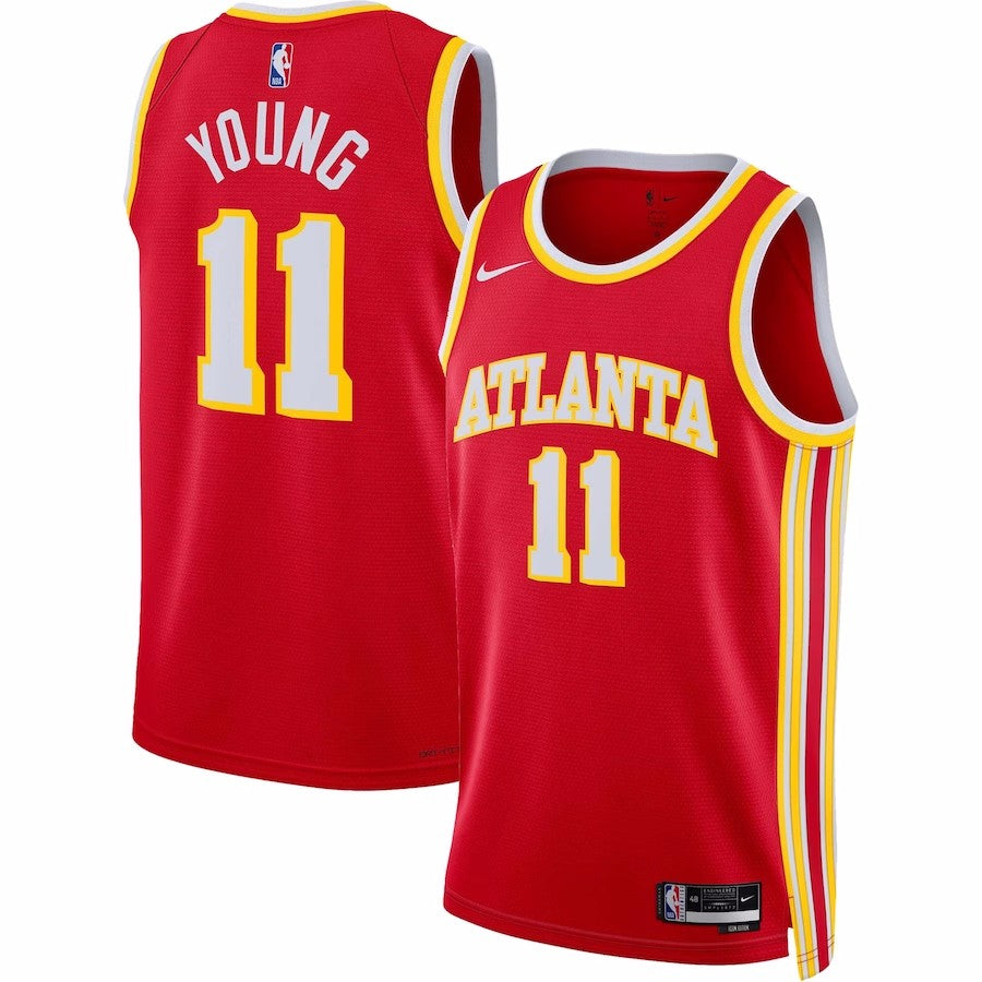 Unisex Atlanta Hawks Trae Young #11 Red Swingman Jersey - Icon Edition 