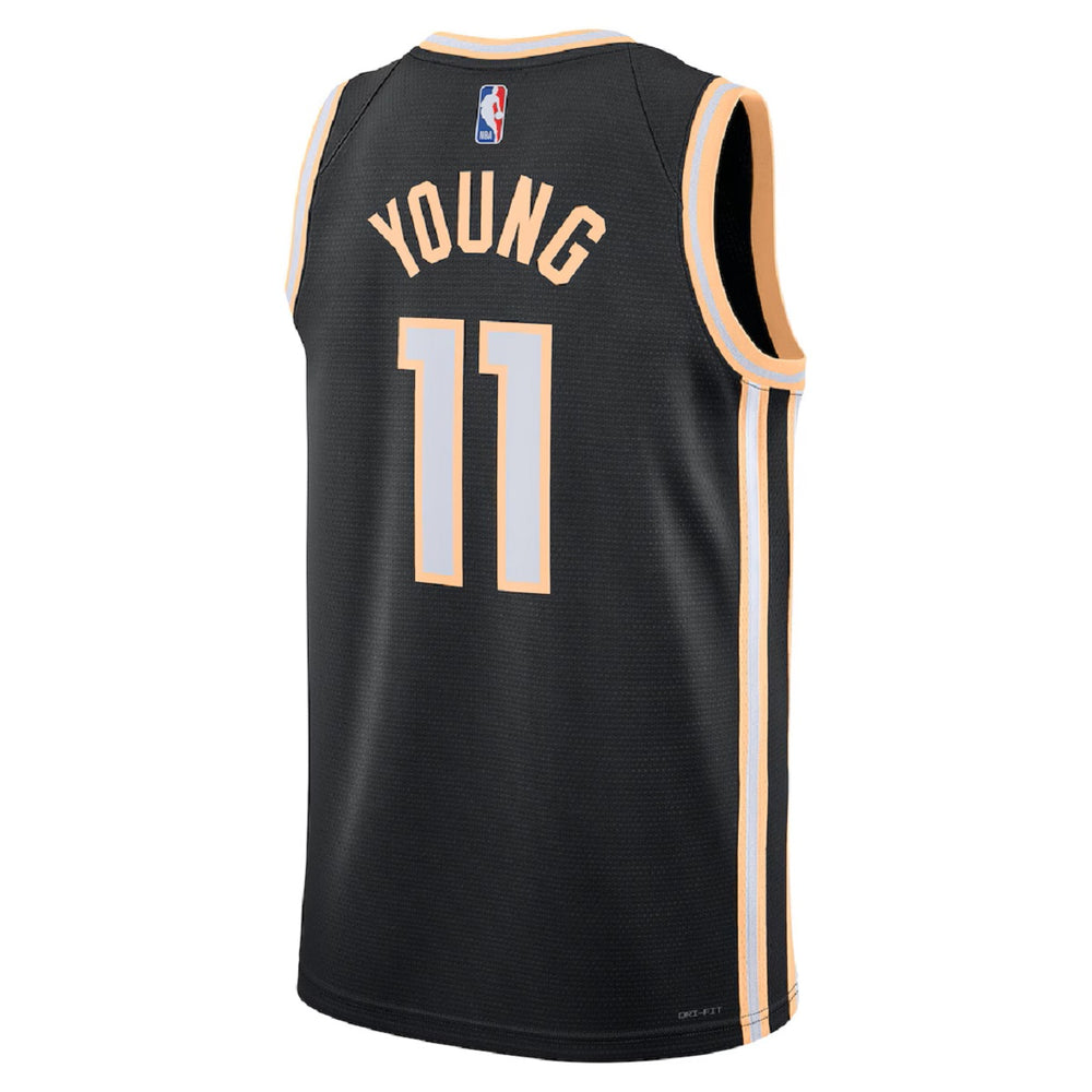 Unisex Atlanta Hawks Trae Young #11 Black Swingman Jersey 2025/26 - City Edition 