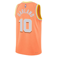 Unisex  Cleveland Cavaliers Darius Garland #10 Orange Swingman Jersey 2025/26 - City Edition 