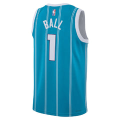 Unisex Charlotte Hornets LaMelo Ball #1 Teal Swingman Jersey - Icon Edition 