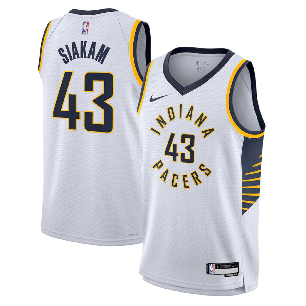 Unisex Indiana Pacers Pascal Siakam #43 White Swingman Jersey - Association Edition 