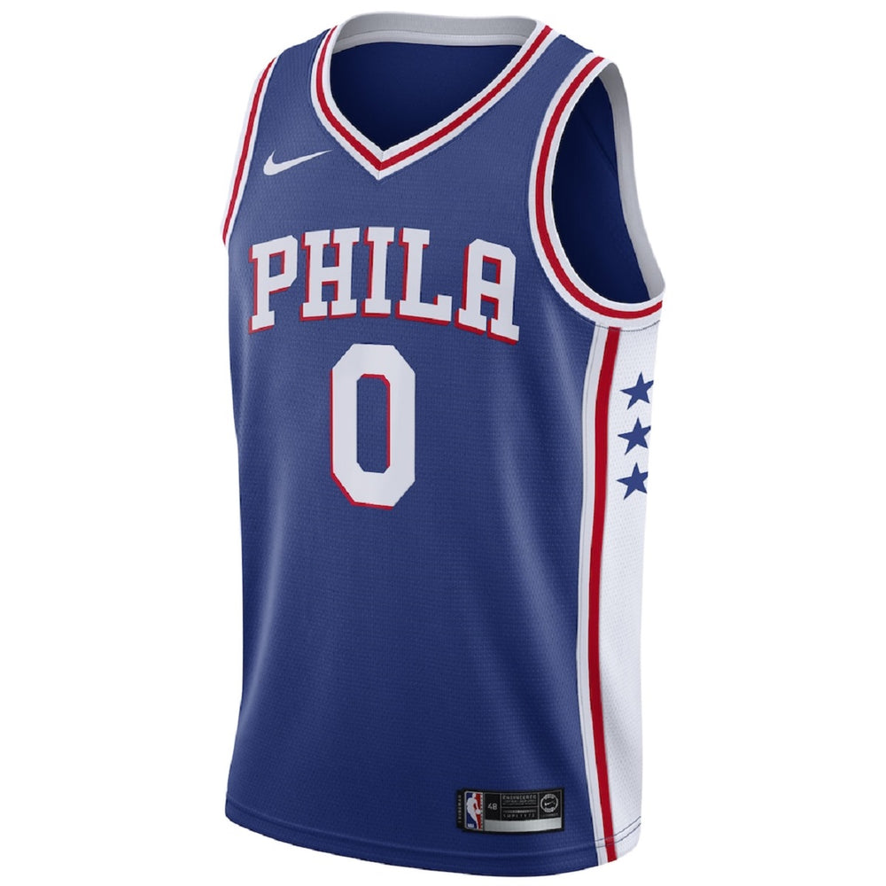 Unisex Philadelphia 76ers Tyrese Maxey #0 Royal Swingman Jersey - Icon Edition 