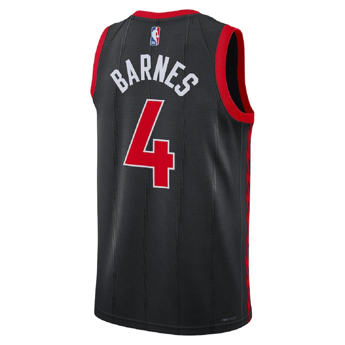 Unisex  Toronto Raptors Scottie Barnes #4 Black Swingman Jersey - Statement Edition 