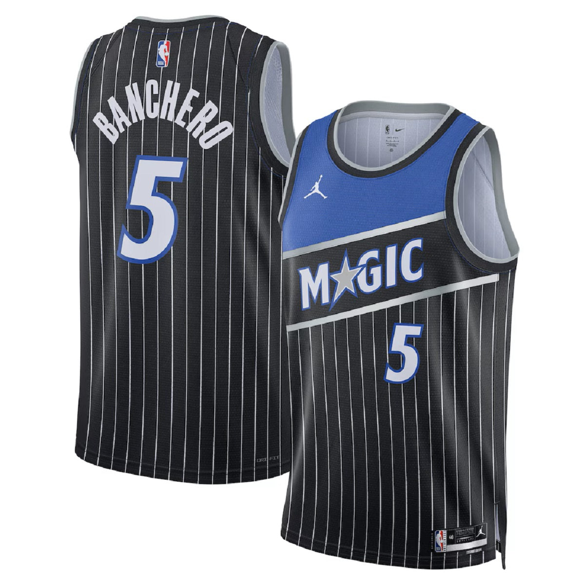 Unisex  Orlando Magic Paolo Banchero #5 Black Swingman Jersey - Statement Edition 