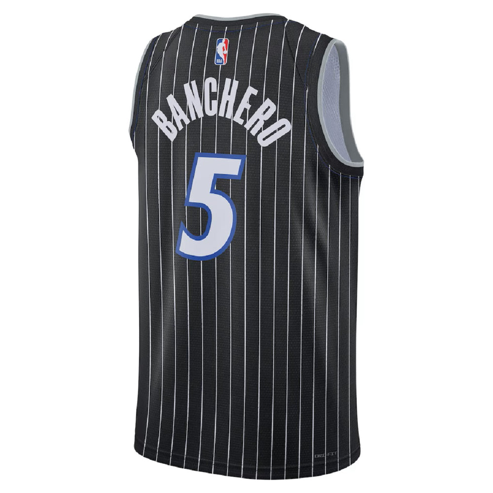 Unisex  Orlando Magic Paolo Banchero #5 Black Swingman Jersey - Statement Edition 