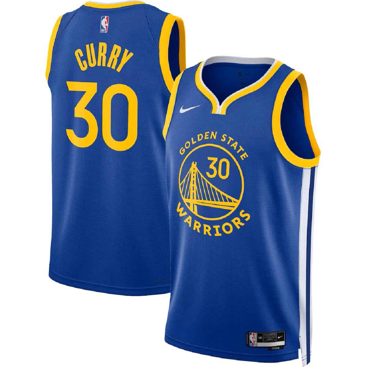 Youth Golden State Warriors Stephen Curry #30 Royal Swingman Jersey - Icon Edition 