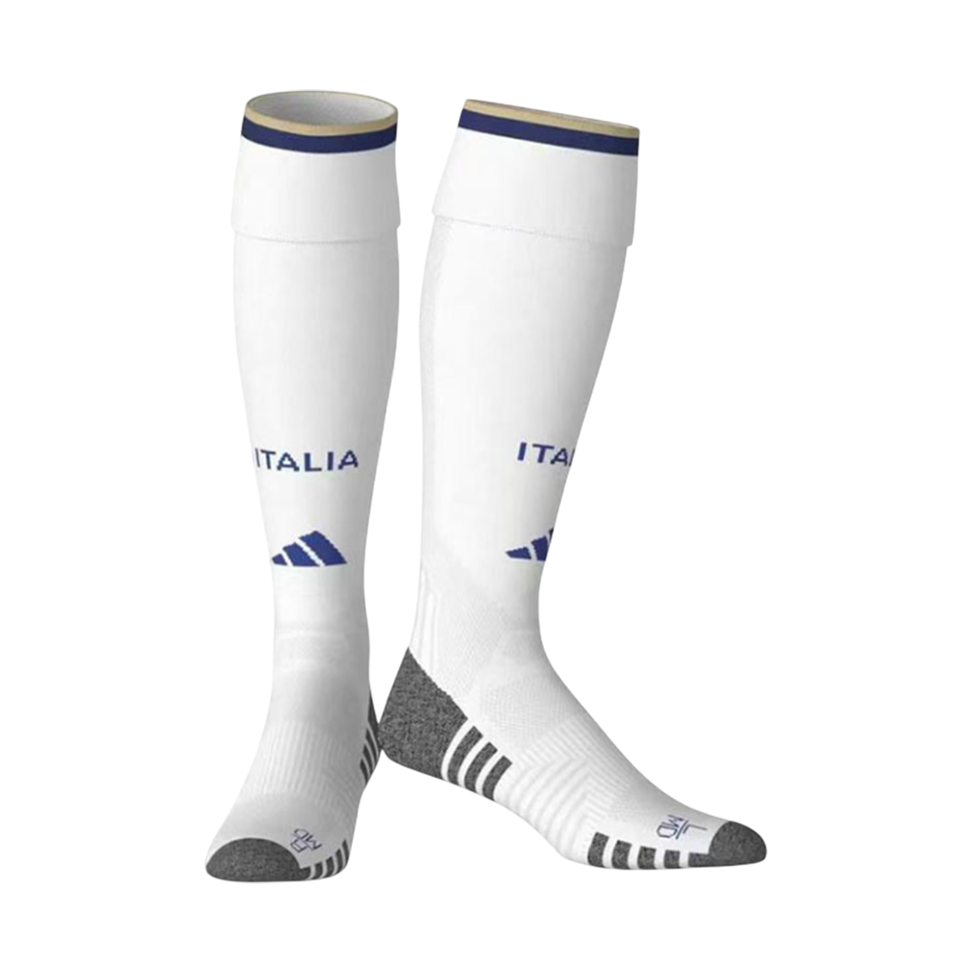 Italy Home Soccer Socks - White 2026 