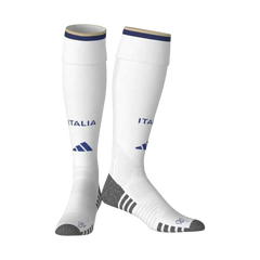 Kids Italy Home Soccer Socks - White 2026 