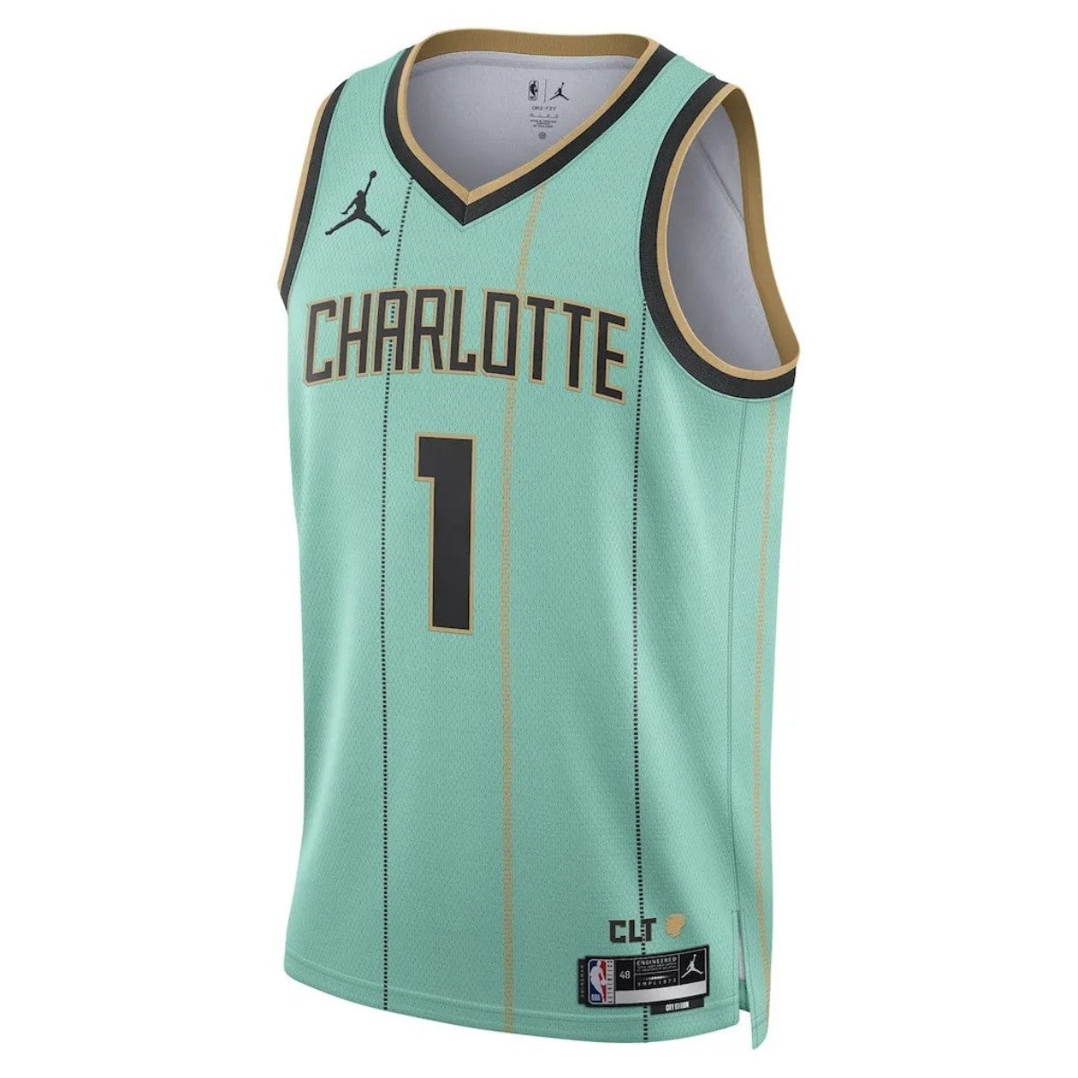 Unisex Charlotte Hornets LaMelo Ball #1 Mint Swingman Jersey - City Edition 