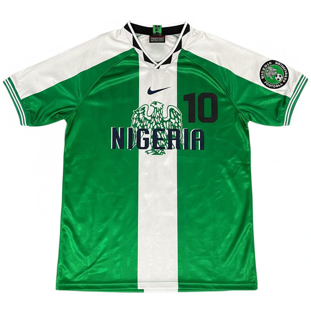 Okocha #10 Retro Nigeria Home Jersey 1996 